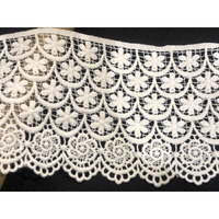 Orient Lace Craft Quality Off White Lace And Border Material (Size 10.5 Cm) Qty 9 Meter,Used As Trims,Borders,Embroidery Lace,Applique,Fabric Lace,Sewing Supplies,Cotton Lace Work,Diy. (Off White)