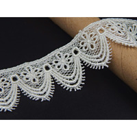 Orient Lace Craft White Lace And Border Material For Rida,Suits,Saree Border Qty 5 Yard,Used As Trims,Borders,Ribbon,Embroidery Lace,Applique,Sewing Supplies,Dupatta Lace Border Bridal,Diy.