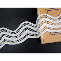 Orient Lace Craft White Lace And Border Material (4.8 Cm) Qty 5 Yard,Used As Trims,Saree Borders,Embroidery Lace,Applique,Fabric Lace,Sewing Supplies,Cotton Lace Work,Dupatta Lace Bridal,Diy.