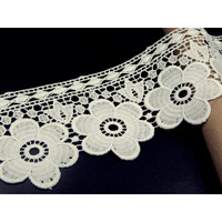 Orient Lace Craft White Lace And Border Material (7 Cm) Qty 5 Mtr,Used As Trims,Borders,Embroidery Lace,Applique,Fabric Lace,Sewing Supplies,Cotton Lace Work,Dupatta Lace Bridal,Diy.