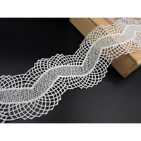 Orient Lace Craft White Lace And Border Material (6.5 Cm) Qty 5 Yards (4.5 Mtr)