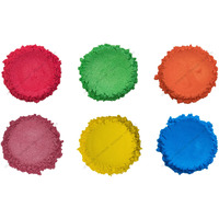 Vedanum Pixels Premium Mica Colors, Pearl Finish Pigments For Soap Making, Cosmetics, Art & Craft - Pack Of 6
