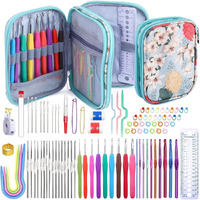 Tusmad 96 Pack Crochet Hooks Set, Ergonomic Knitting Needle Weave Yarn Kits With Storage Case And Crochet Needle Accessories For Beginners And Experienced Crochet Hook Lovers Crochet Kit, Multicolor