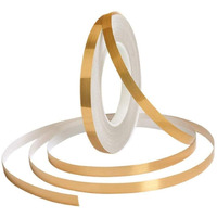 Eopzo Tile Stickers For Flooring, Tiles Gap Tape Waterproof Filling Sticker,Self-Adhesive Ceramic,Marble Wall & Floor Decor Tape (1 Cm * 50 Meter) Gold