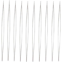Rosenice 10Pcs Thread Sewing Needles Opening Big Eye Bead Needle Diy Hand Tool Stainless Steel Large Big Eye Collapsible Embroidery Beading Needles