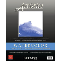 Fabriano Artistico Traditional Extra White Watercolour Paper, 100% Cotton  2 Sheets, Cold Pressed,640 Gsm,16X20Inches|Ideal For Watercolour,Drawing,With Tempera,Gouache,Acrylic,Ink,Charcoal,Graphite.