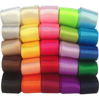 Diy Crafts Double Face Ribbon, 40Mtr No # 2, Polyester Ribbon For Floral Arrangement, Bouquet, And Big Diy Artwork(Double Face Ribbon, 40Mtr No # 2)