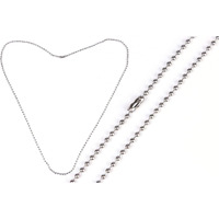 Diy Crafts Design No # 5, Pack Of 50 Pcs, Nickel Plated Ball Chain Necklace; 2.4Mm Bead Size Adjustable Antiqued Metal Bead Steel Chain Match(Design No # 5, Pack Of 50 Pcs)