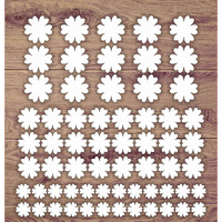 Craftreat Laser Cut Chipboard Embellishments For Card Making And Scrapbooking - Flower 1 - Size: 5.5X6 Inches - Floral Embellishments For Crafts Different Sizes