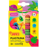 Jovi Plastilina Reusable And Non-Drying Modeling Clay; Neon Colors, 0.50 Oz. Bars, Set Of 6, Perfect For Arts And Crafts Projects