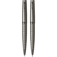 Scrikss 0.7Mm Mechanical Lead Pen Pencil & Ball Point Pen Set Carbon Grey Brass Body Honour 38 Series Gift Pen Set Modern & Elegant Pen Ideal For Gifting Office Home