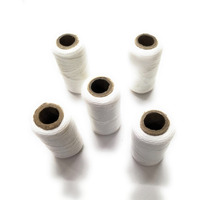Hookcart Cotton Yarn Thread Unbreakable For Flower Garland Making And Other Crafts, White, Pack Of 5