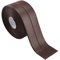 Onicorn Caulk Strip Pe Flexible Self Adhesive Tape (3.8 Cm X 3.2 Meter) Waterproof Sealing Tape Sealant Strip For Kitchen Bathtub Bathroom Sink Floor Shower Toilet Wall Edge Protector (1 Pcs) (Brown)