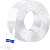 Daluci Double Sided Tape Heavy Duty - Multipurpose Strong Adhesive Tape For Walls And Clothes - Waterproof, Washable, Reusable - Ideal For Home Walls - Strong Grip Tape