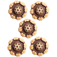 Paushak Boutique Leaf Cookie Style Button (Piece Of 5)