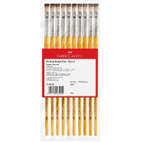 Faber-Castell Tri Grip Synth Hair Flat Size 2 Pck-10