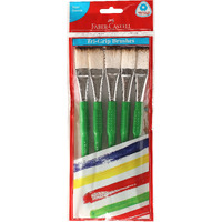 Faber-Castell Tri Grip Synth Hair Flat Size 11 Pck-5