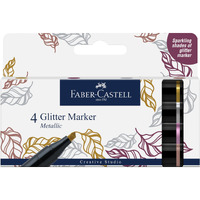Faber-Castell Creative Studio Glitter Marker Set Of 4