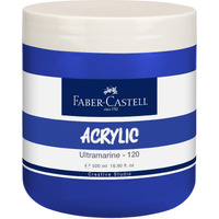 Faber-Castell Creative Studio Acrylic 500Ml Jar - Ultramarine 120