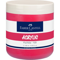 Faber-Castell Creative Studio Acrylic 500Ml Jar - Fuchsia 123