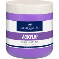 Faber-Castell Creative Studio Acrylic 500Ml Jar - Purple Violet 136