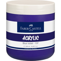 Faber-Castell Creative Studio Acrylic 500Ml Jar - Blue Violet 137