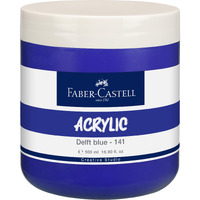 Faber-Castell Creative Studio Acrylic 500Ml Jar - Delft Blue 141