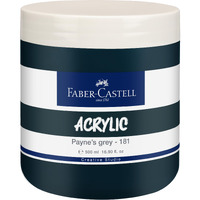 Faber-Castell Creative Studio Acrylic 500Ml Jar - PayneS Grey- 181