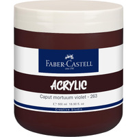 Faber-Castell Creative Studio Acrylic 500Ml Jar - Caput Mortuum Violet 263