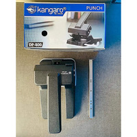 Kangaro Desk Essentials Dp-800 2 Hole Aluminium Die Casted Heavy Duty Paper Punch | Removable Chip Tray | Metal Guide Bar | 63 Sheets Capacity | Pack Of 1 | Color May Vary