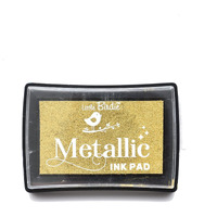 Little Birdie Metallic Ink Pad Retro Gold 1Pc