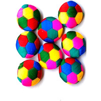 Paushak Boutique Multicolour Thread Embroidery Round Button (Piece Of 8)