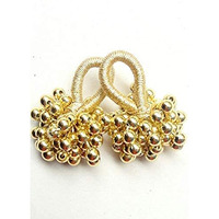 Paushak Boutique Golden Beads Latkan (2 Set Golden 4 Piece)