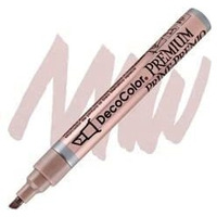 Schubert Decocolor Premium Piant Mettalic For Diy,Resin Art,Craft,Glass Art,Journaling,Scrapbooking,Stone Decor Chisel Tip 5Mm Set Of (Rose Gold) 1Pc.