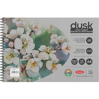Anupam Dusk Grey Watercolour Paper Book - Cold Pressed - Wiro Bound - 225 Gsm - 15 Sheets - A4
