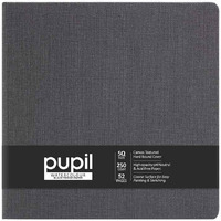 Anupam Pupil Watercolour Black Toned Paper Book- Hardbound - Cold Press Paper - 225 Gsm - Square