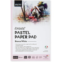 Brustro Artists Pastel Paper Pad Of 24 Sheets (160 Gsm), Colour  White, Size  3.5 X 5.5