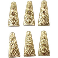 Paushak Boutique Triangle Designer Golden Stone Button (Piece Of 6)