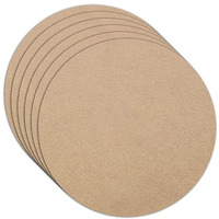 Tinker Squad Mdf Boards For Art And Craft | 6X6 Inch Round Wooden Card Board | Diy Coaster Cutouts | 6 Pieces | Pine Wood