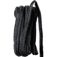 Paushak Boutique Black Outline Lace (9 Metre)