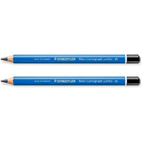 Staedtler Mars Lomography Jumbo 8B Degree Pencils - Pouch Pack Of 2 Nos. Pencils
