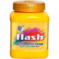 Flash Acrylic Colour (Golden Yellow, 500 Ml)