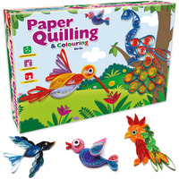 Toy Fun The Art Of Paper Quilling Bird Series Art And Craft For Kids | Diy Kit Set For Young Artist Age 5 Years And Above.Gift For Creative Girls