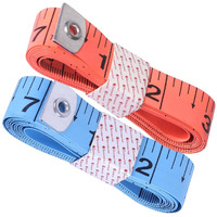 Bureaucrat Measuring Tape - Body Measurement Inch Tape - 60 Inches/150 Cms - Double Side Rulers, Fiberglass, Flexible, Portable,Sewing, Dress Making Tailor's Tape -P2 (Blue,Orange)