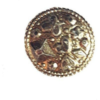 Paushak Boutique Brown Printed Button (Piece Of 15)