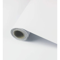 Wolpin Wall Stickers Wallpaper Solid White Colour (45 X 300 Cm) Decorative Wallpaper
