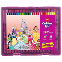 Cello Colourup Disney Princess Oil Pastels (60 Shades)|Oil Pastels|Disney Princess Themed Colouring Pack|Gifts For Girls|Crayons Colour Set|Free Pop Up Activity Inside,Multicolor