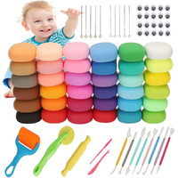 Firstly Air Dry Clay Kit, 2 Modeling Set, 12 Colours Air Dry Clay Sculpting Tools, Double-Head Clay Sculpting Tools Magic Foam Clay For Kids & Adults, Halloween, And Christmas Gifts For Boys And Girls