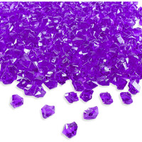 Firstly Traders 100G Acrylic Diamonds Faux Crystals For Home Decor Vase Fillers Acrylic Ice Rock Cubes Gems For Arts And Crafts, Vase Fillers Decoration Stones, Shiny Pebbles(Purple)
