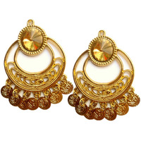 Paushak Boutique Designer Golden Round Ginni Hanging Button For Indian Dresses For Kurties,Gowns And Party Wears Dresses (Set Of 1)